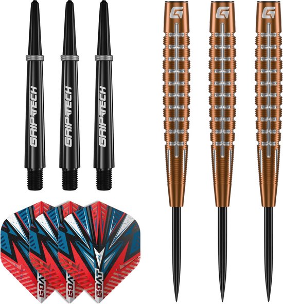 GOAT - Quarterback V1 95% Steeldarts 25 Gram - Incl. 3 Barrels - 3 Flights & 3 Shafts van DreamDarts — afbeelding 3