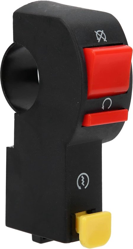KIMISS Motorfiets Schakelaar, Motorfiets Kill Stop Knop Schakelaar Stuur Ontsteking Aan Uit Starter Fit voor Pit Quad Crossmotor