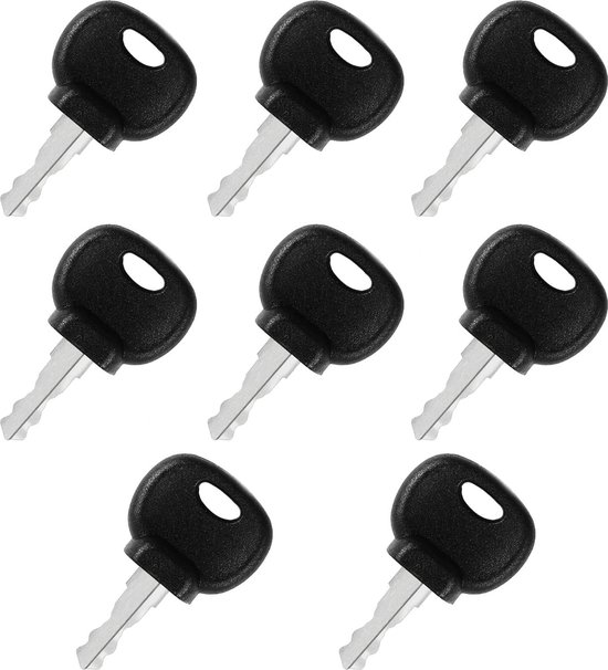 6 Stück 14607 Zündschlüssel Für Baumaschinen - Kompatibel Mit JCB, Bobcat, BOMAG, MANIT - Universal Ersatzschlüssel