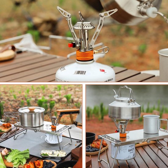 Mini Camping Gasfornuis, 2800W Draagbare Outdoor Camping