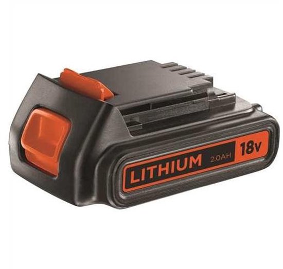 Black & Decker Lithium ion schuifaccu 18V. 2.0Ah