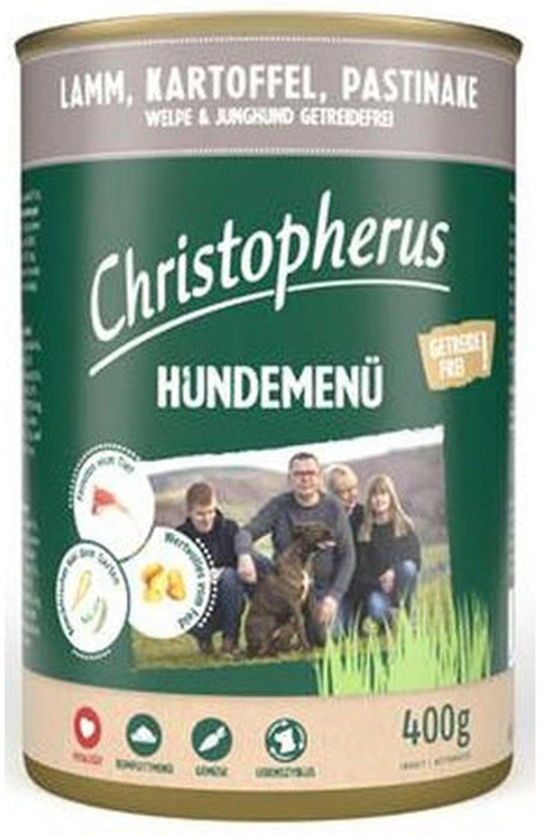 Christopherus Junior hondenmenu 6x400g - lam, aardappel,