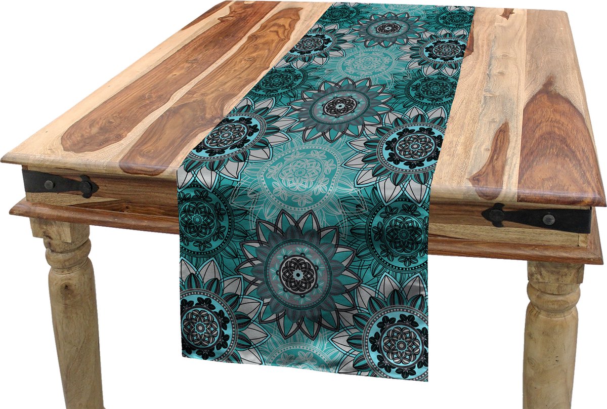 New Bed Mandala Hippie oosterse lente Accent Rechthoekige Tafelrunner, 40cm x 180cm