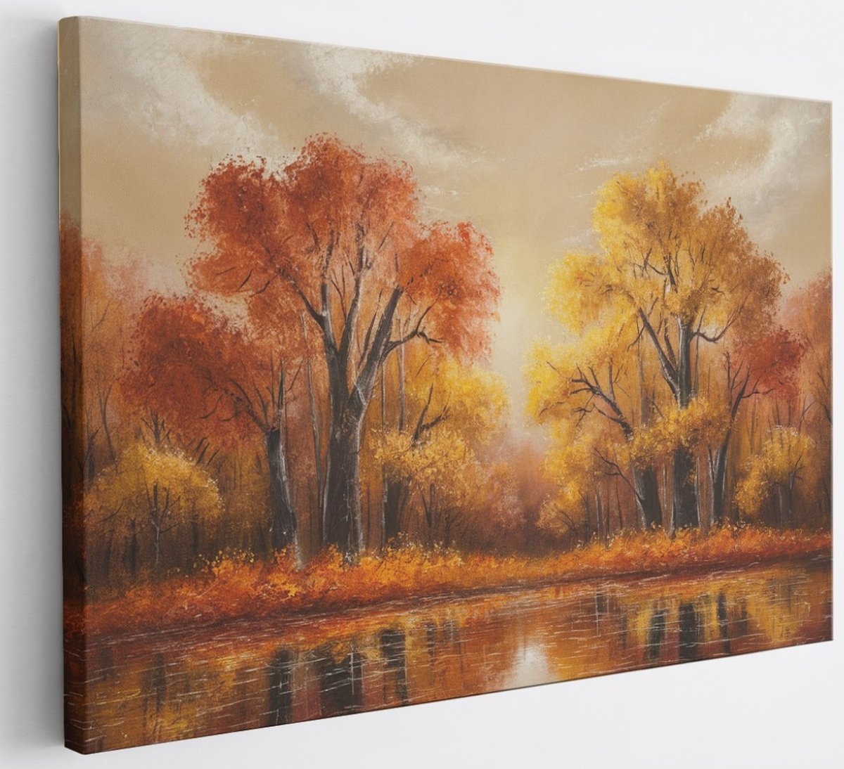 Saammp Canvas Schilderij - gekleurd mozaiek - eifeltoren - Abstract - 120x80 - Foto op canvas - Wanddecoratie - Muurdecoratie Woonkamer - Slaapkamer decoratie - Canvas Print Multicolor