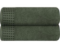 Inovra ® Luxueus Set van Twee Zachte en Absorberende Badhanddoeken van Hoogwaardige Kwaliteit