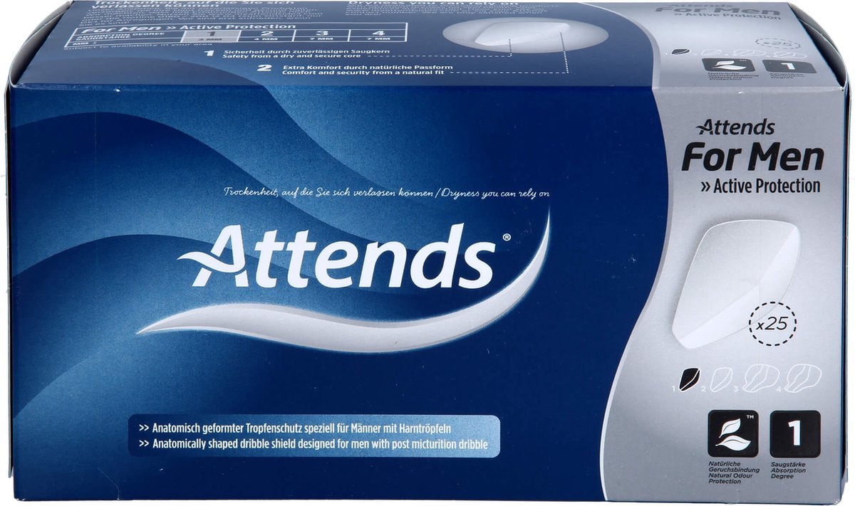 Attends For Men Level 1 - Incontinentie Inlegkruisjes