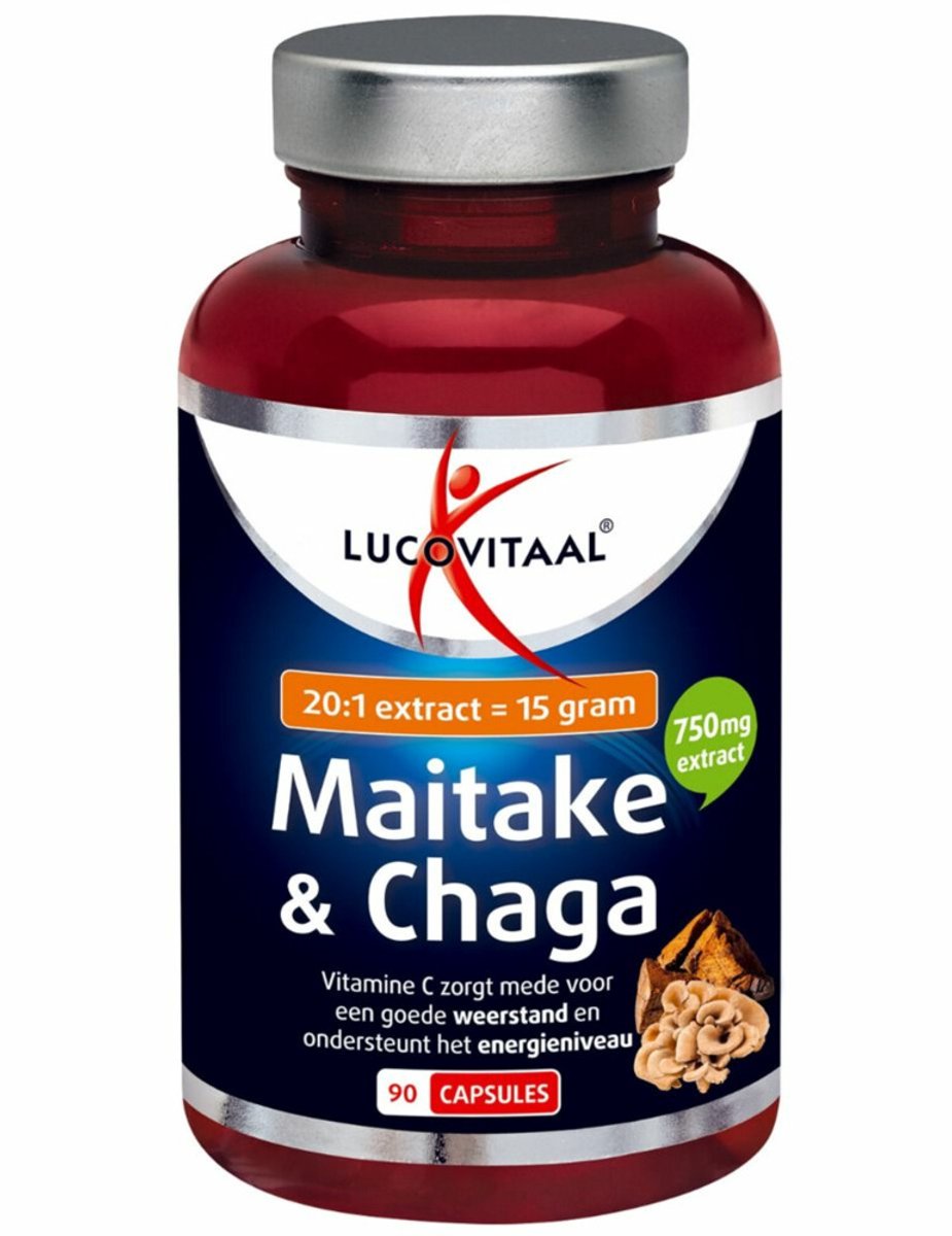 Goedkoopste Lucovitaal Maitake & Chaga Capsules 90CP
