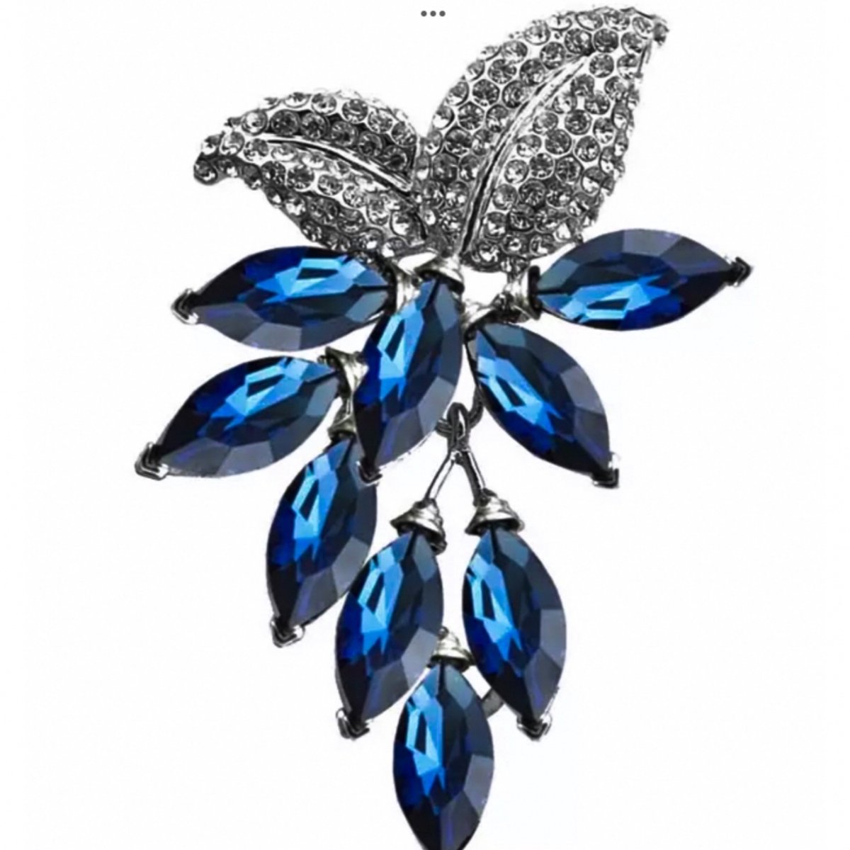 Broche Blauw strass- Charme Bijoux