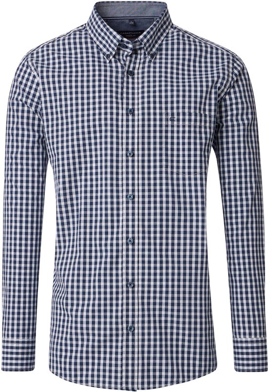 Casa Moda Chemise à Carreaux Marine - Taille 4XL - Homme - Chemises Casual