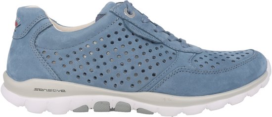 Gabor Rollingsoft Sensitive 76.835.47 Dames Rollende Wandelsneaker Zwart 1705663 Opo