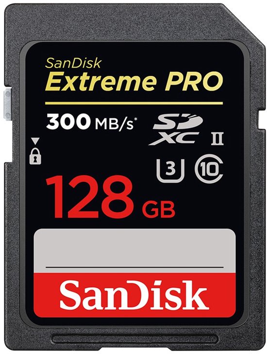 Sandisk SDXC Extreme Pro 128GB 300MB/s