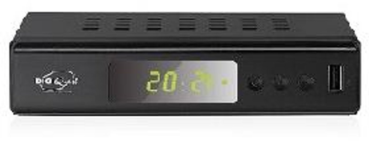 Digiquest Twin Tuner Small Edition, Ethernet (RJ-45), Terrestrial, Full HD, DVB-T2, 1920 x 1080 Pixels, 4:3, 16:9, 10 Bit