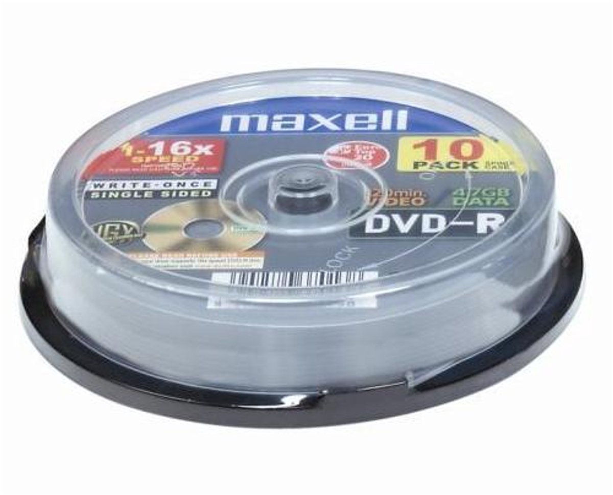 DVD-R 4.7GB 16X SP (10 Stuks)