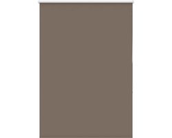 vidaXL - Rolgordijn - verduisterend - koffie - 90x130 - cm - stofbreedte - 85,7 - cm