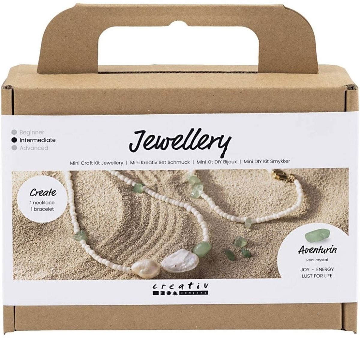 Creativ Company Mini Hobbyset Sieraden Aventurijn Ketting en Armband