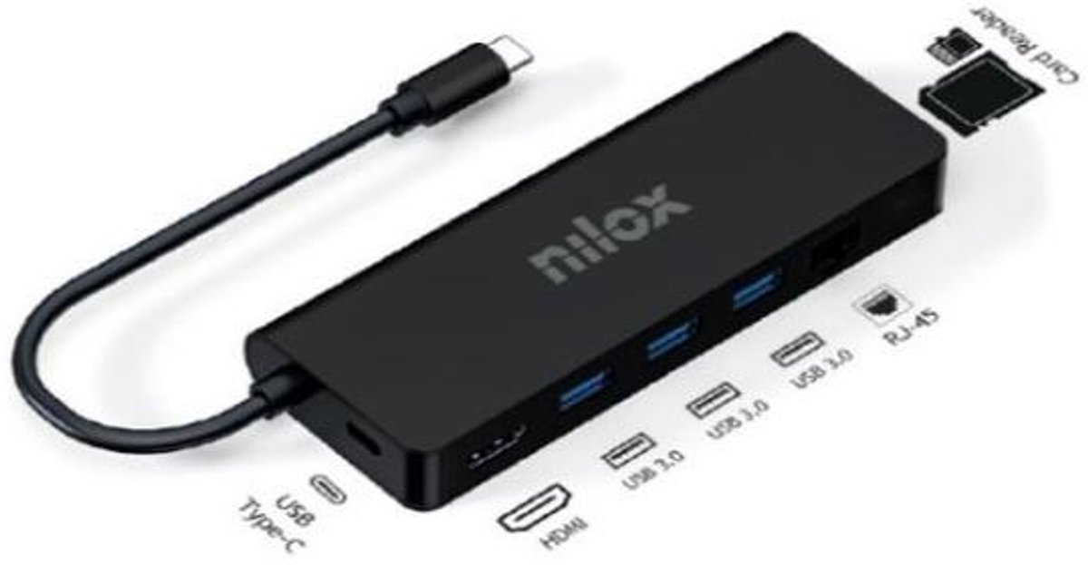 USB Hub Nilox NXDSUSBC04