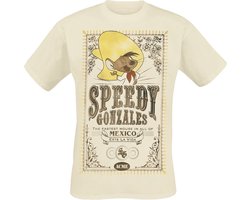 Looney Tunes Speedy Gonzales T-shirt beige M Heren