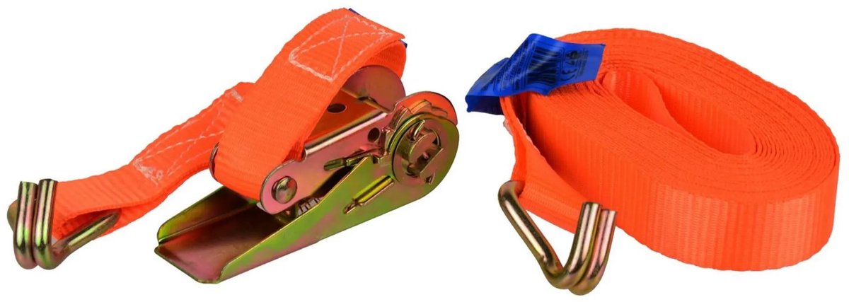 GEKO Ratelspanband - 6 m - 1000 kg - Polyester - J-haken