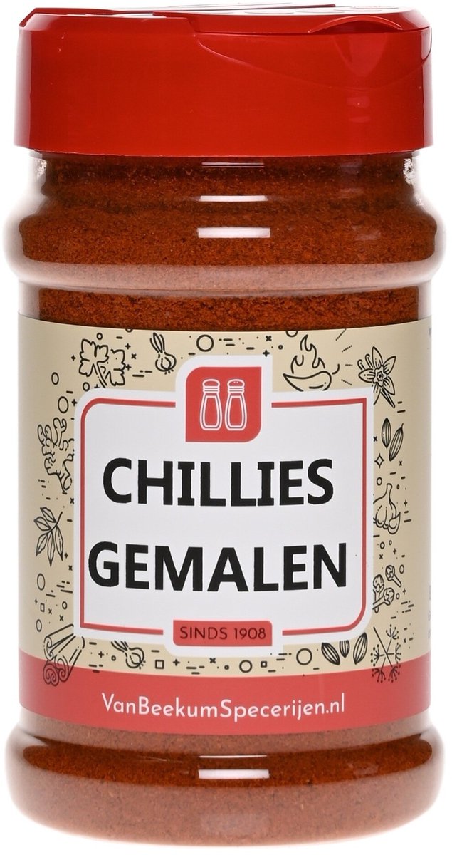 Goedkoopste Van Beekum Specerijen - Chillies Gemalen - Strooibus 150 gram