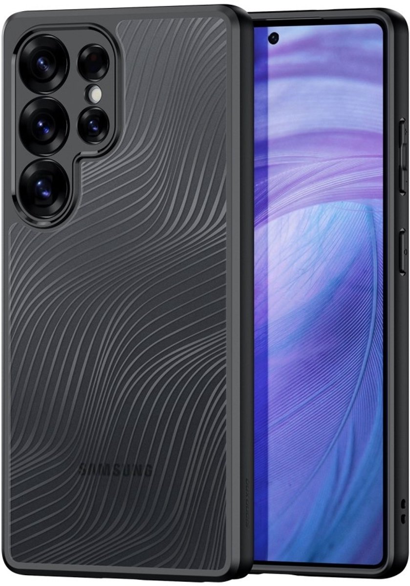Dux Ducis Aimo Geschikt voor Samsung Galaxy S25 Ultra hoesje - Backcover - Zwart