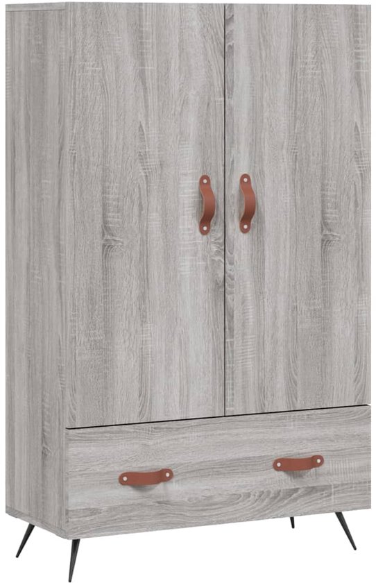 vidaXL Buffet haut chêne marron 69,5x31x115 cm bois d'ingénierie