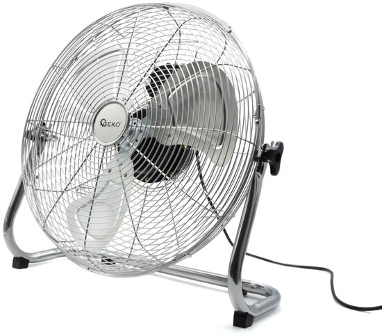 GEKO Vloerventilator 45 cm Hoge Snelheid INOX Staal Industriële Ventilator Verstelbaar Kantelbaar
