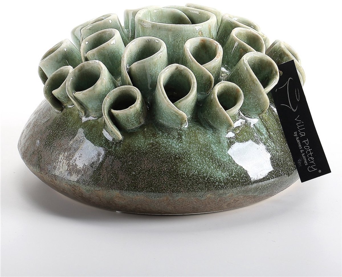 Villa Pottery Groene Tuitvaas Suus D22xH13