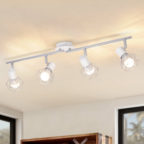 Opbouwspot metaal wit woonkamer keuken hal H: 15,5 cm E27 max. 60 watt ronde cilinder moderne plafondlamp DOWNLIGHT