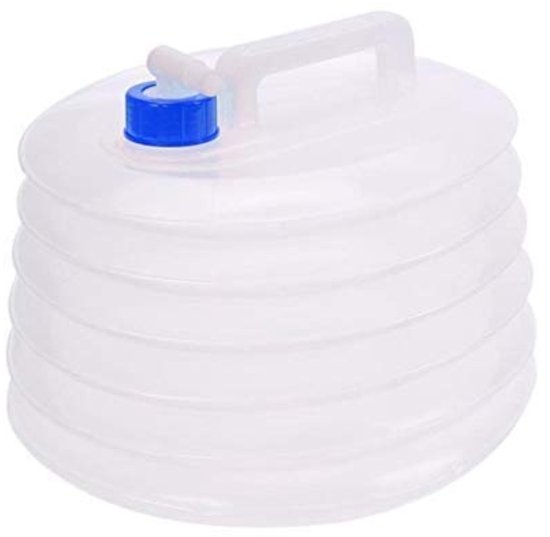 Home & Marker - Bidon pliable - Réservoir d'eau pliable - Bouteille d'eau pliable - Réservoir d'eau avec robinet - Distributeur d'eau avec robinet - 10 L - AQUATANK