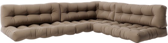 Vicco Palletkussen set Flocken, Zand, 120 x 80 cm 3 delen Vicco Palletkussen set Flocken, Zand, 120 x 80 cm 3 delen