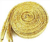 Jumada's - Glitter Schoenveters - Veters - Sneakerveters - Veters - Laces - Plat - 110cm - Goud