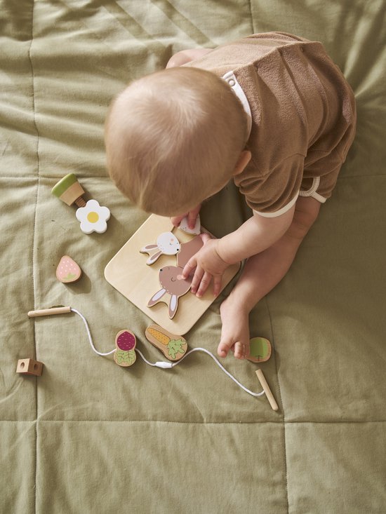 Vertbaudet Coffret 3 jeux d'éveil en bois FSC®