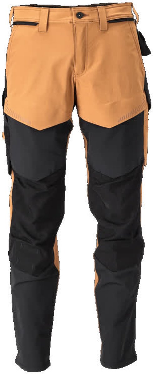 Mascot Customized Broek met kniezakken 22379-311 - notenbruin/zwart - C60 - 82