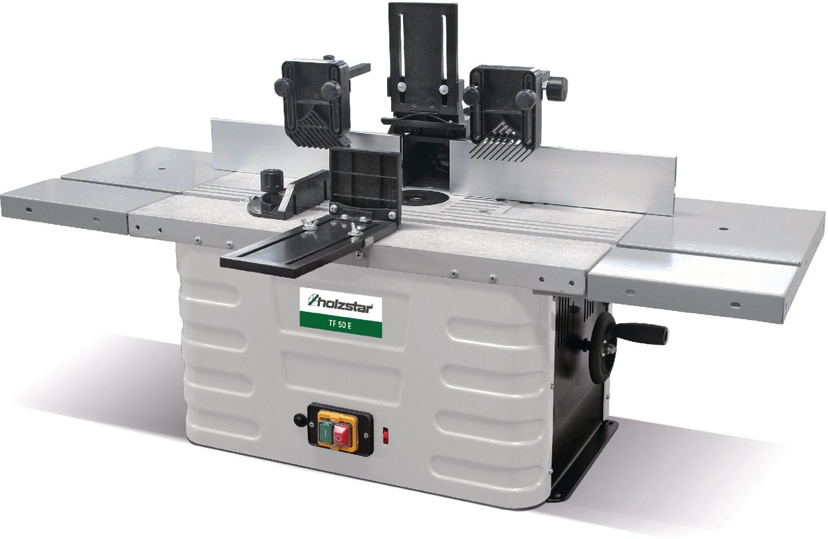 Tafelfreesmachine toupie voor hout 1,5 kW 230V variabele snelheden tot 24000 tpm Holzstar TF50E