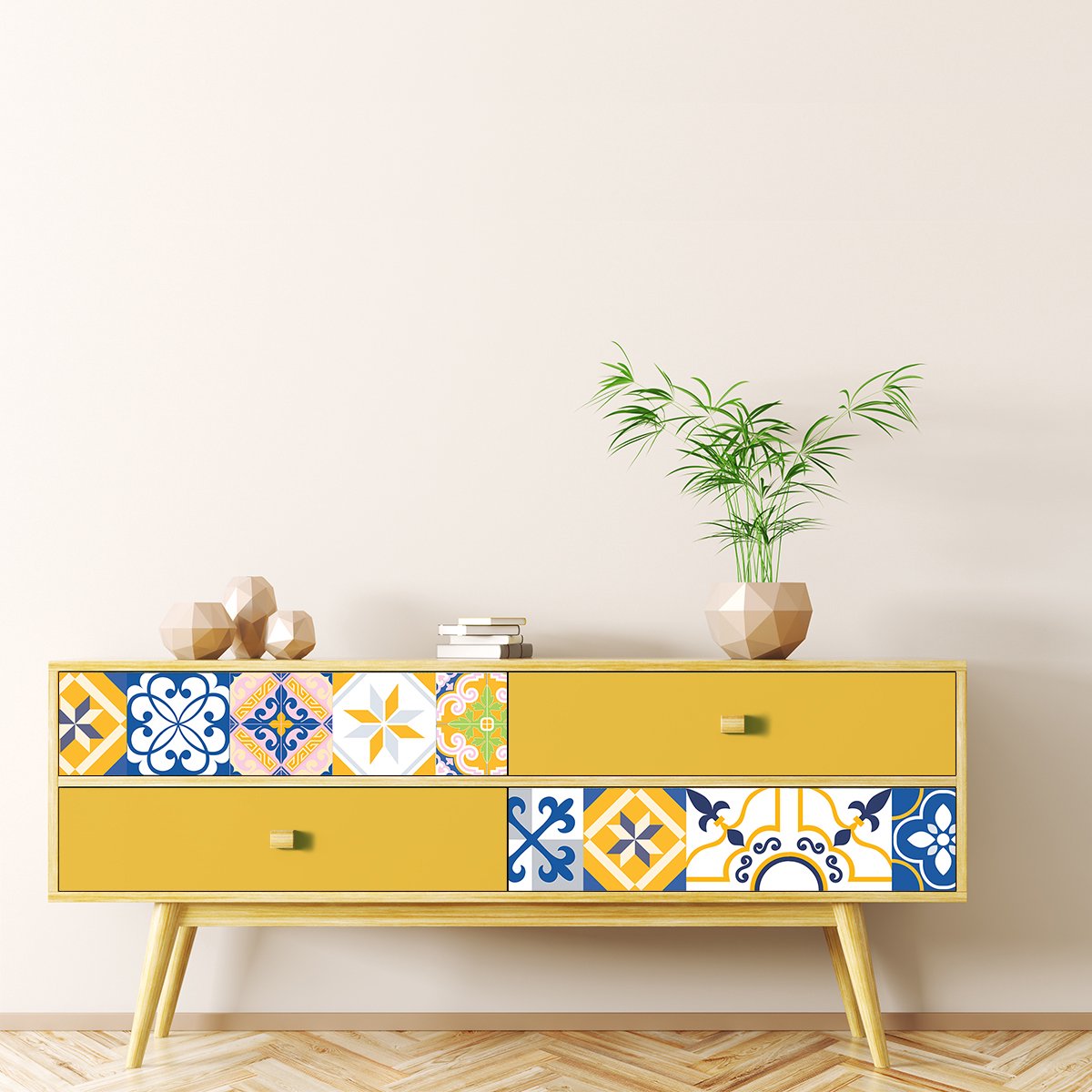 Meubeldecoratiestickers - Zelfklevende stickers voor keuken en woonkamer - 24 ALIZEA cemen