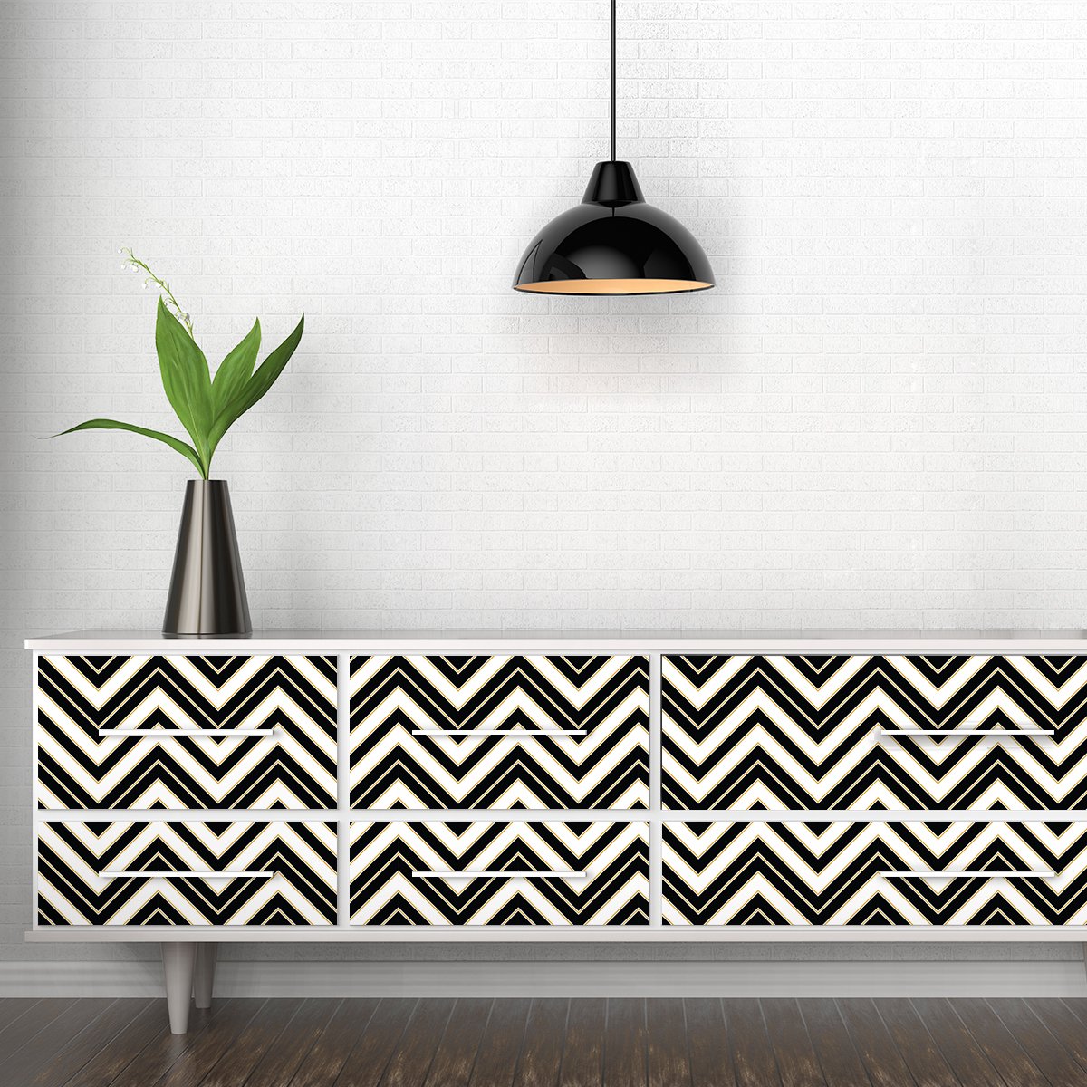 Ambiance Sticker Scandinavische meubelsticker, Gvason, 60 x 90 cm Multi color