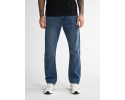 Petrol Industries Heren Loose Fit Jeans Lewis - Comfort Stretch Denim Broeken - Organisch Katoen - Casual Spijkerbroek - Blauw - Maat W28L32