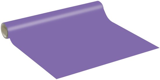 Decoratieve zelfklevende vinylsticker op rol per meter - Wasbare, waterdichte sticker voor muren, keukens en meubels - 60 cm x 3 m - Lavendel