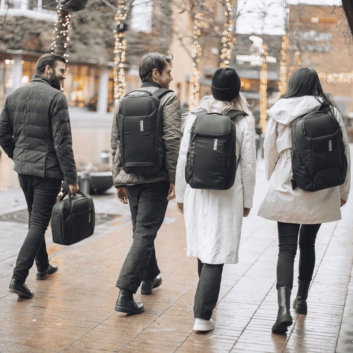 THULE Vrije tijd rugzak Rugzak met laptopvak Accent Recycled Backpack 28L Black Zwart – foto 6
