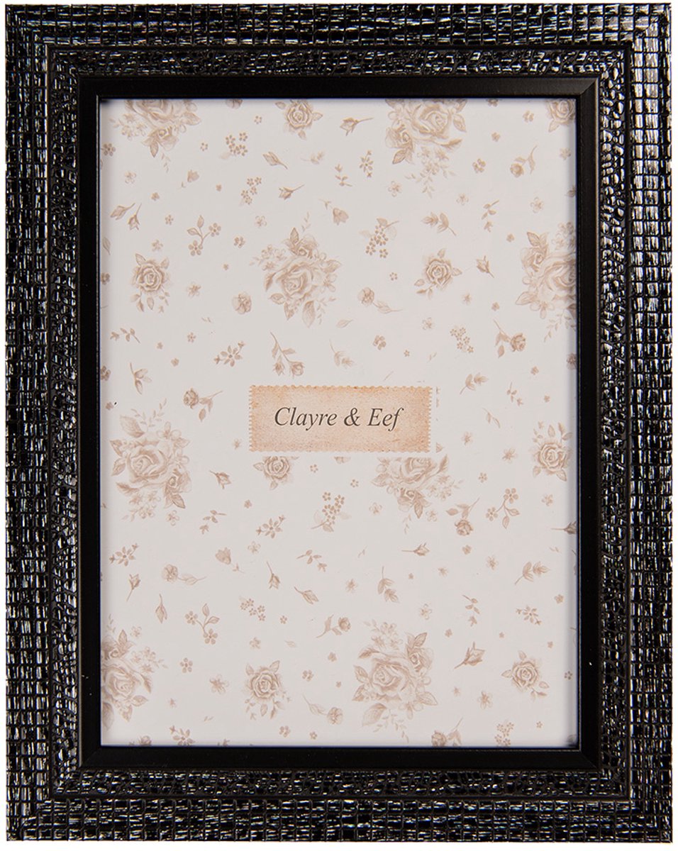 Clayre & Eef Fotolijst 15x20 cm Zwart Kunststof