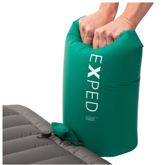 Exped Schnozzel Pumpbag Pomp Luchtbedpomp Groen L van Merkloos — afbeelding 5