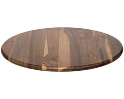Secret de Gourmet Hapjes serveer draaiplateau - Acaia hout - D50 cm - Tapas/kaas/voedsel