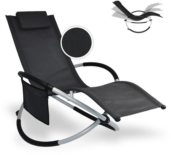 Kesser® Chaise Longue Couchage Relax Transat Suspendu | Chaise Longue de Jardin | Chaise de