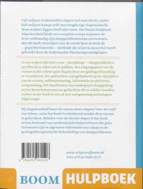 Boom Hulpboek - Slapeloosheid