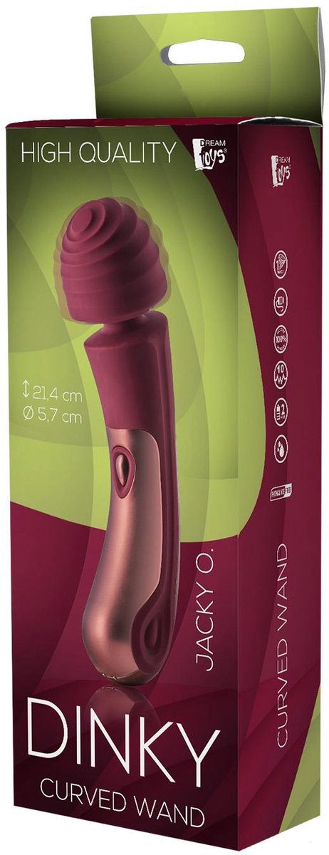 Goedkoopste Dream Toys Vibrator Love Toy Dinky Curved Wand Jacky 0. Paars