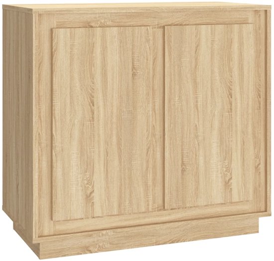 vidaXL Buffet 80x34x75 cm Bois d'ingénierie Chêne Sonoma - Buffet - Commodes - Armoire - Buffet