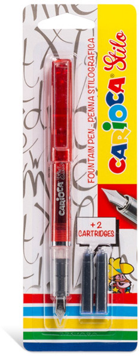 Carioca Stilo vulpen Cartridgevulsysteem Blauw, Transparant 1 stuk(s)