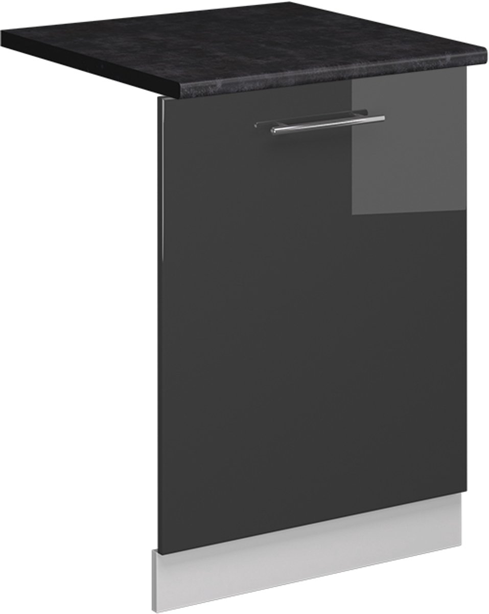 Vicco Fame-Line Vaatwasserfrontpaneel – 60 cm, WB Antraciet Antraciet Hoogglans