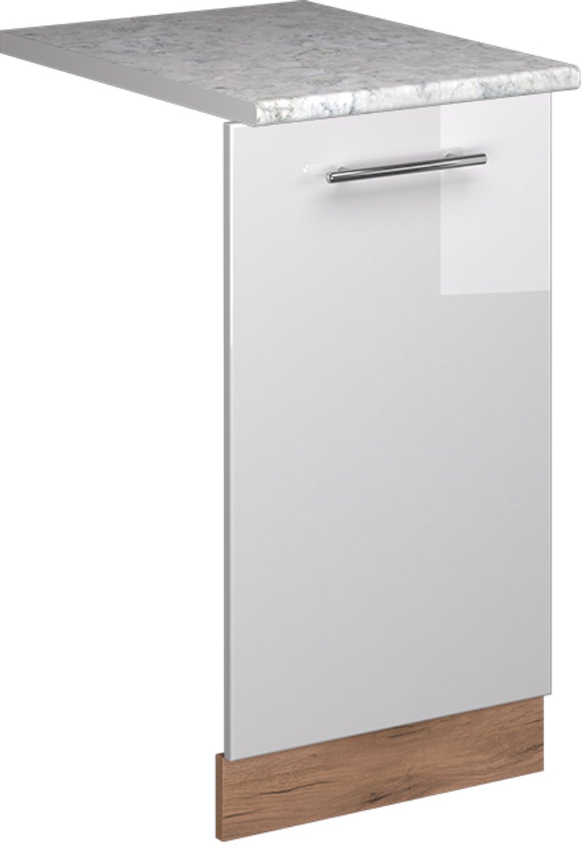 Vicco Fame-Line Vaatwasserfrontpaneel – 45 cm, WB Marmer Wit Hoogglans