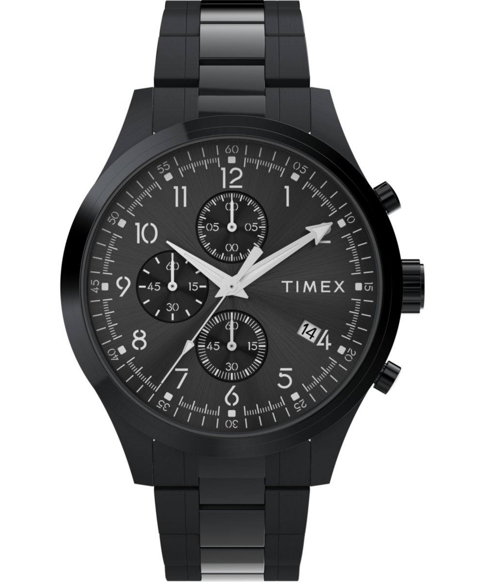 Timex Trend TW2Y01600 Horloge - Staal - Zwart - Ø 43 mm